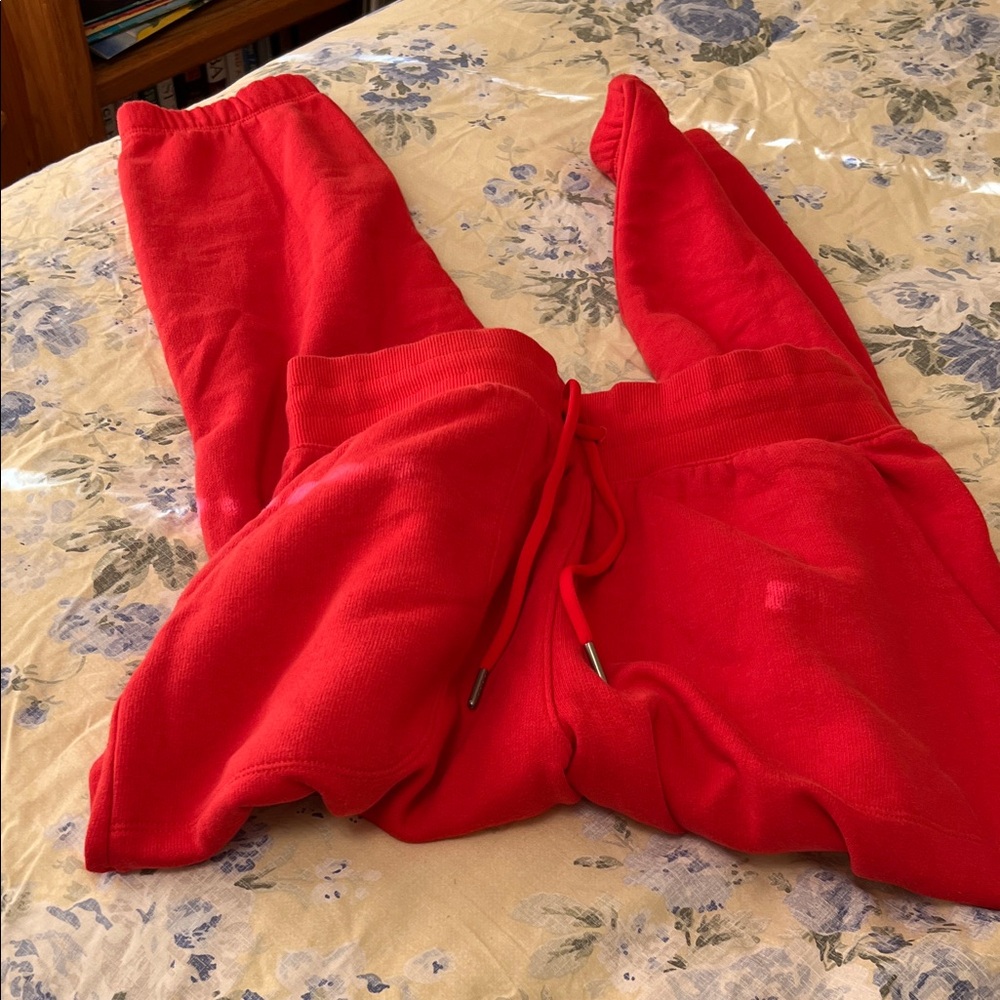 All in Motion Bright Red Joggers